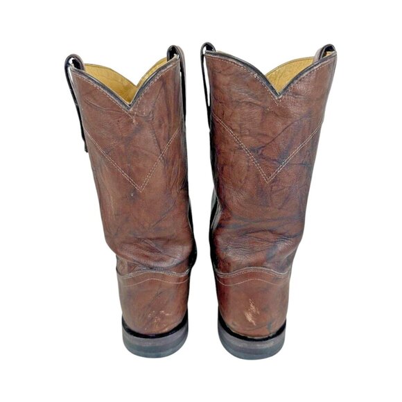 JUSTIN Boots Men\'s 9.5 Roper 3162 Jackson Deerlite Cowboy Western Leather main image 6